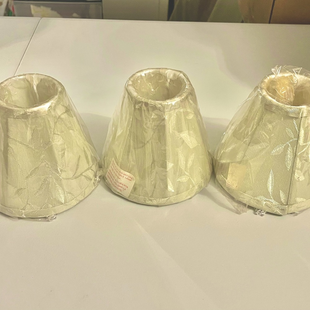 Sage, Damask & Bead Fringe Lampshade Set